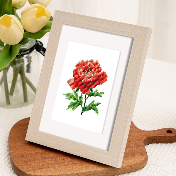 Set van 12 Mini Diamond Paintings - Bloemen