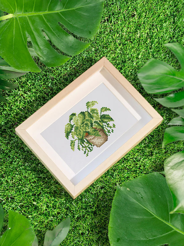 Set van 12 Mini Diamond Paintings - Planten